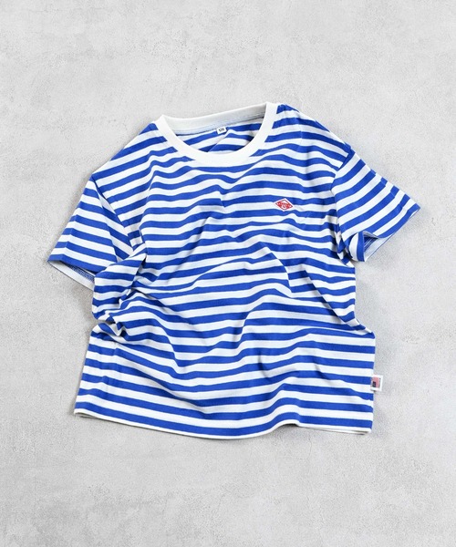 LSP WOW（エルエスピーワオ）の「【LSP WOW!】マイニチワッペンボーダーTee（Tシャツ/カットソー・キッズ・ベージュ/レッド/ブラウン/グリーン/イエロー/ネイビー/ピンク/ブラック/ブルー/グレー・120/110/100/90/80/130）」の8枚目の写真