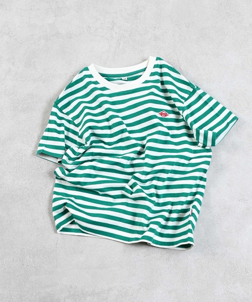 LSP WOW（エルエスピーワオ）の「【LSP WOW!】マイニチワッペンボーダーTee（Tシャツ/カットソー・キッズ・ベージュ/レッド/ブラウン/グリーン/イエロー/ネイビー/ピンク/ブラック/ブルー/グレー・120/110/100/90/80/130）」の6枚目の写真