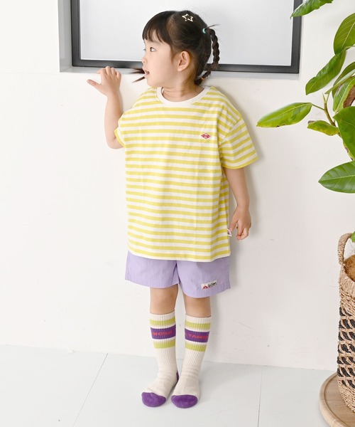 LSP WOW（エルエスピーワオ）の「【LSP WOW!】マイニチワッペンボーダーTee（Tシャツ/カットソー・キッズ・ベージュ/レッド/ブラウン/グリーン/イエロー/ネイビー/ピンク/ブラック/ブルー/グレー・120/110/100/90/80/130）」の15枚目の写真