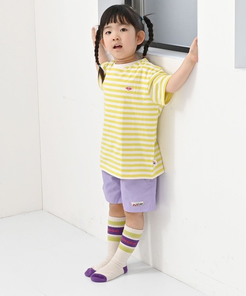 LSP WOW（エルエスピーワオ）の「【LSP WOW!】マイニチワッペンボーダーTee（Tシャツ/カットソー・キッズ・ベージュ/レッド/ブラウン/グリーン/イエロー/ネイビー/ピンク/ブラック/ブルー/グレー・120/110/100/90/80/130）」の16枚目の写真