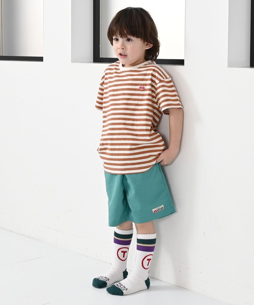 LSP WOW（エルエスピーワオ）の「【LSP WOW!】マイニチワッペンボーダーTee（Tシャツ/カットソー・キッズ・ベージュ/レッド/ブラウン/グリーン/イエロー/ネイビー/ピンク/ブラック/ブルー/グレー・120/110/100/90/80/130）」の18枚目の写真