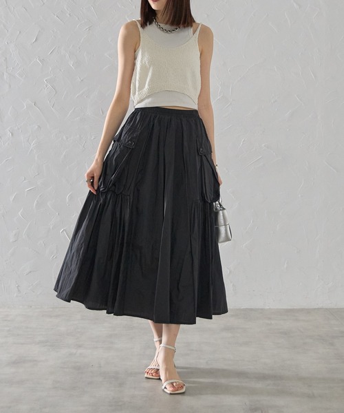 each（イーチ）の「【前後2WAY】もこもこレイヤードビスチェ（その他トップス・レディース・ホワイト/ブラウン/ネイビー・FREE）」の17枚目の写真