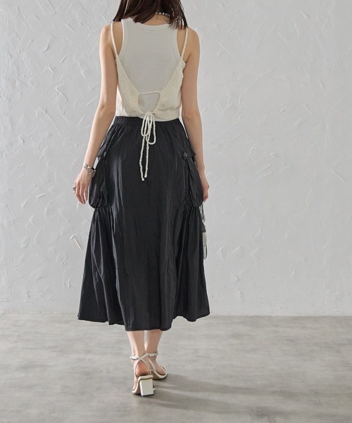 each（イーチ）の「【前後2WAY】もこもこレイヤードビスチェ（その他トップス・レディース・ホワイト/ブラウン/ネイビー・FREE）」の21枚目の写真