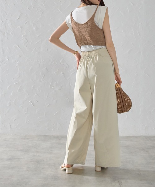 each（イーチ）の「【前後2WAY】もこもこレイヤードビスチェ（その他トップス・レディース・ホワイト/ブラウン/ネイビー・FREE）」の9枚目の写真