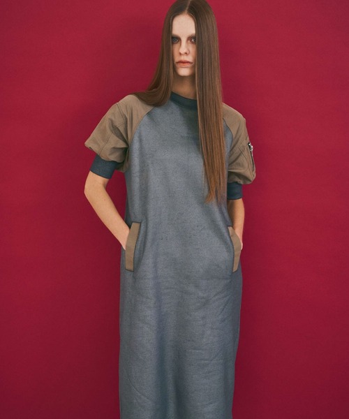 ワンピース ma THEODORIC.dy（セオドリックディ）の「MA-1切替ワンピース / MA-1 Wind