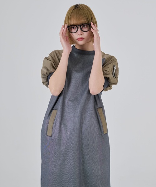 THEODORIC.dy（セオドリックディ）の「MA-1切替ワンピース / MA-1 Wind