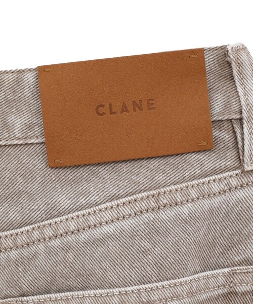 CLANE（クラネ）の「【CLANE/クラネ】SLASH CUT DENIM PANTS/スラッシュカットデニムパンツ（デニムパンツ・レディース・ベージュ/ダークインディゴブルー・0/1）」の4枚目の写真