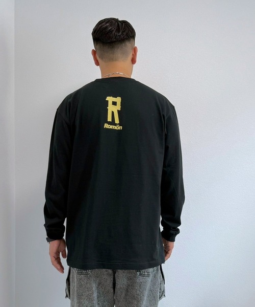 Romon(ロマン)の「Romon Heavy Weight L/S T-shirts(Tシャツ/カットソー・レディース・ブラック/ホワイト・L/M/S/XL)」の3枚目の写真