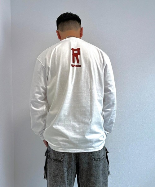 Romon(ロマン)の「Romon Heavy Weight L/S T-shirts(Tシャツ/カットソー・レディース・ブラック/ホワイト・L/M/S/XL)」の4枚目の写真