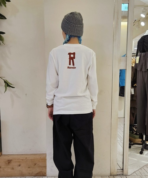 Romon(ロマン)の「Romon Heavy Weight L/S T-shirts(Tシャツ/カットソー・レディース・ブラック/ホワイト・L/M/S/XL)」の6枚目の写真