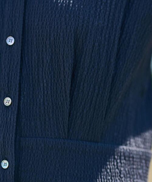 DRESSTERIOR（ドレステリア）の「【ポケットあり/後ろウエストゴム】フレンチスリーブリップルワンピース（ワンピース・レディース・ブラック/ダークブラウン・34/36/38）」の10枚目の写真