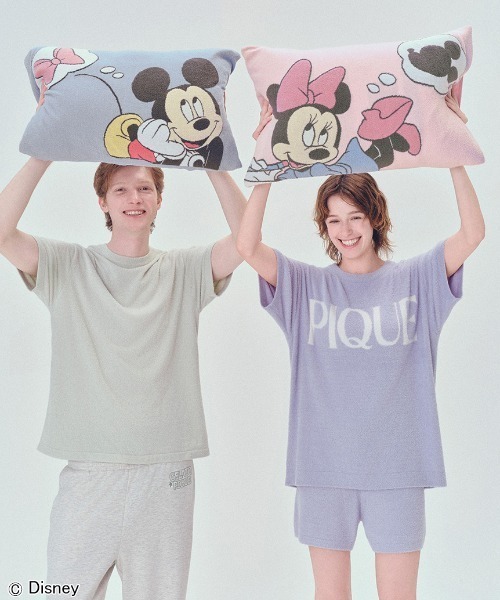 Sleep】Mickey&Minnie / ジャガードピローケース（寝具