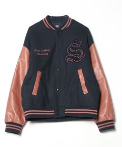ブランド古着】T-VERSITY チェーンステッチ刺繍スタジャン ジャケット