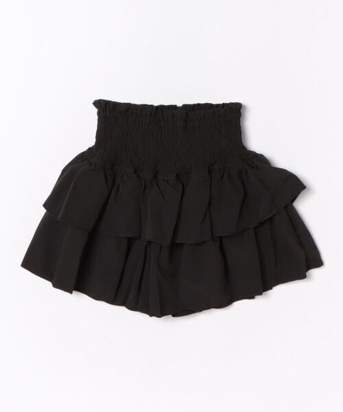 CERCA(チェルカ)の「Nia(ニア)/2段レイヤード フリルミニスカート(スカート・レディース・ホワイト/ブラック・SMALL/LARGE/MEDIUM)」の1枚目の写真