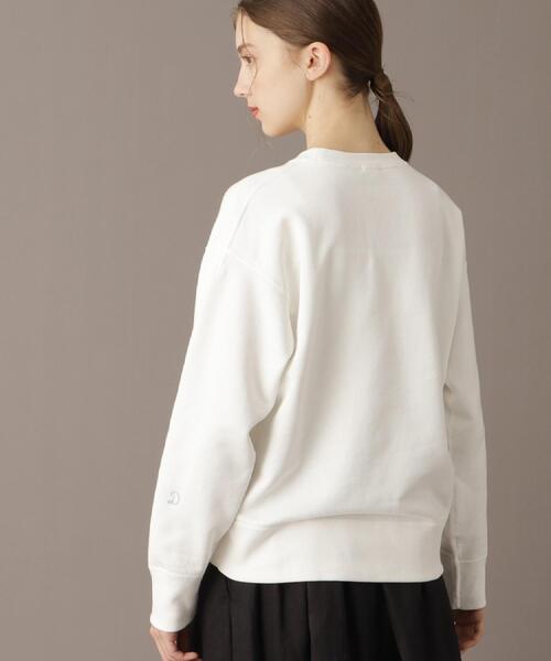 DRESSTERIOR（ドレステリア）の「【洗える/日本製】サスティナブル裏毛コットンプルオーバー（スウェット・レディース・ネイビー/ブルー系その他/オフホワイト・38/36/34）」の7枚目の写真