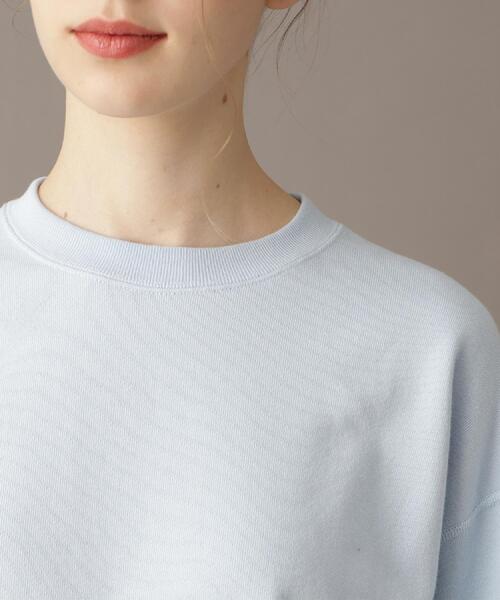 DRESSTERIOR（ドレステリア）の「【洗える/日本製】サスティナブル裏毛コットンプルオーバー（スウェット・レディース・ネイビー/ブルー系その他/オフホワイト・38/36/34）」の22枚目の写真