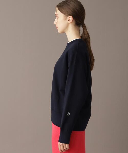 DRESSTERIOR（ドレステリア）の「【洗える/日本製】サスティナブル裏毛コットンプルオーバー（スウェット・レディース・ネイビー/ブルー系その他/オフホワイト・38/36/34）」の17枚目の写真