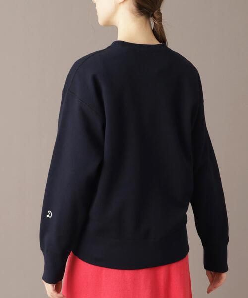 DRESSTERIOR（ドレステリア）の「【洗える/日本製】サスティナブル裏毛コットンプルオーバー（スウェット・レディース・ネイビー/ブルー系その他/オフホワイト・38/36/34）」の16枚目の写真