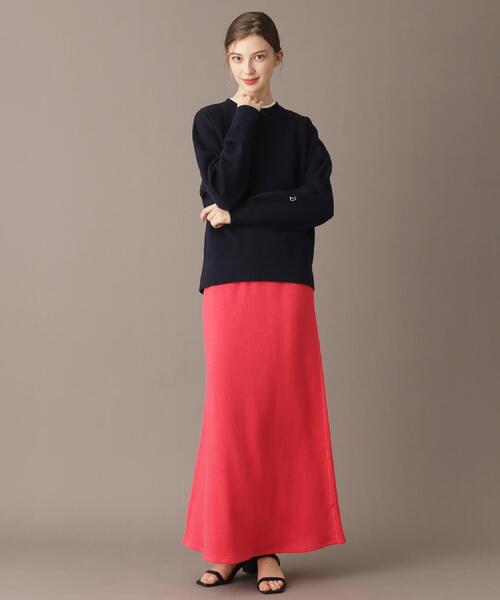 DRESSTERIOR（ドレステリア）の「【洗える/日本製】サスティナブル裏毛コットンプルオーバー（スウェット・レディース・ネイビー/ブルー系その他/オフホワイト・38/36/34）」の15枚目の写真