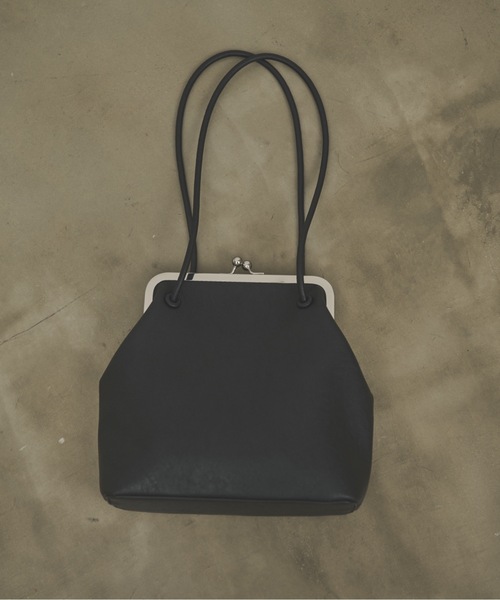 Mini bag with purse bag / ミニバック付ガマ口ハンドバック