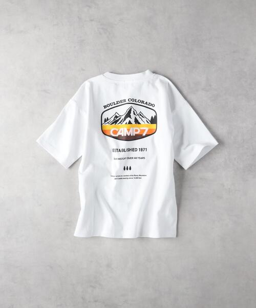 CAMP7(キャンプセブン)の「CAMP7(キャンプ7)グラデーションプリントTシャツ(Tシャツ/カットソー・キッズ・ホワイト/ブラック・130/160/140/150)」の16枚目の写真