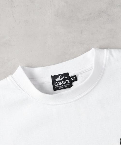 CAMP7(キャンプセブン)の「CAMP7(キャンプ7)グラデーションプリントTシャツ(Tシャツ/カットソー・キッズ・ホワイト/ブラック・130/160/140/150)」の19枚目の写真