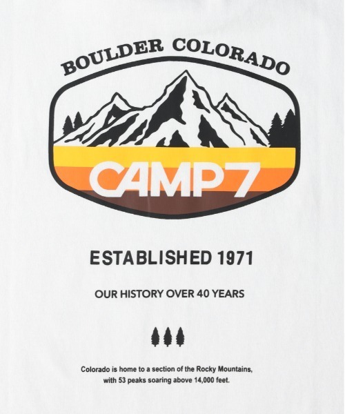 CAMP7(キャンプセブン)の「CAMP7(キャンプ7)グラデーションプリントTシャツ(Tシャツ/カットソー・キッズ・ホワイト/ブラック・130/160/140/150)」の5枚目の写真