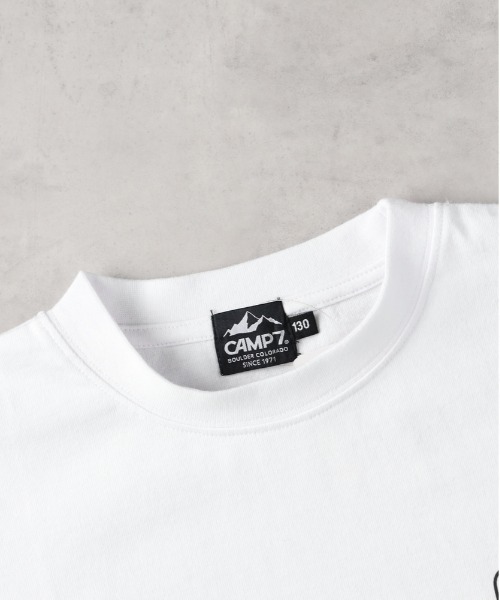 CAMP7(キャンプセブン)の「CAMP7(キャンプ7)グラデーションプリントTシャツ(Tシャツ/カットソー・キッズ・ホワイト/ブラック・130/160/140/150)」の8枚目の写真
