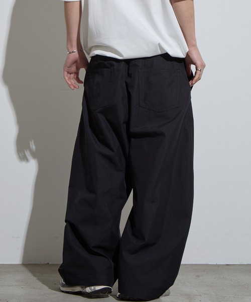 SLICK/スリック】T/C Twill Wide Silhouette Pants / 綿