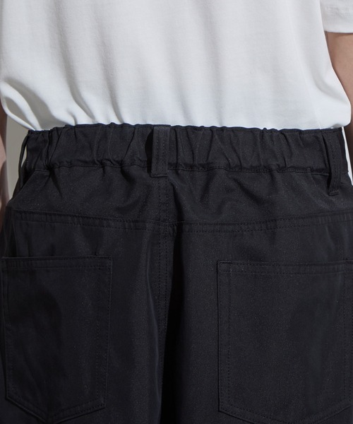 SLICK（スリック）の「【SLICK/スリック】T/C Twill Wide Silhouette Pants / 綿ポリエステルワイドシルエットバレルパンツ/バルーンシルエット / カーブパンツ（その他パンツ・メンズ・ブラウン/ブラック/グレイッシュベージュ・1/2/3）」の13枚目の写真