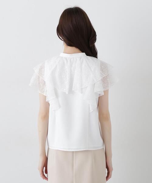 PROPORTION BODY DRESSING(プロポーションボディドレッシング)の「レースラッフルブラウス / 1215110500(シャツ/ブラウス・レディース・ネイビー/ブラウン/ホワイト系その他・FREE)」の13枚目の写真