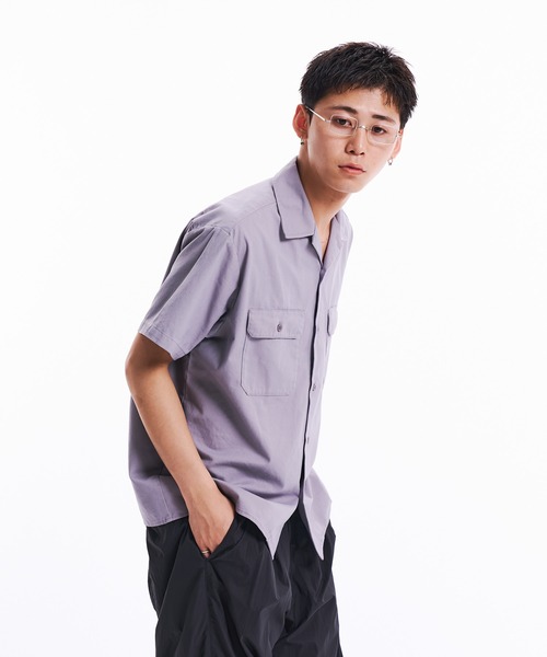 THE BOLDMAN(ザ ボールドマン)の「Box Work Shirts / ボックスワークシャツ(シャツ/ブラウス・メンズ・ライトグレー/チャコールグレー・MEDIUM/LARGE)」の4枚目の写真