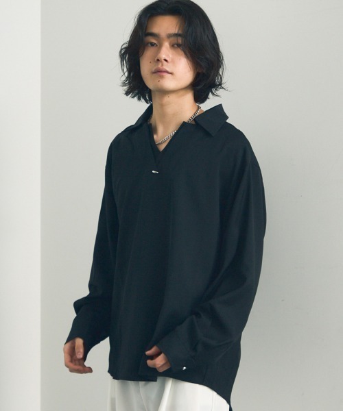 セール】Skipper long sleeve pullover shirt / スキッパー