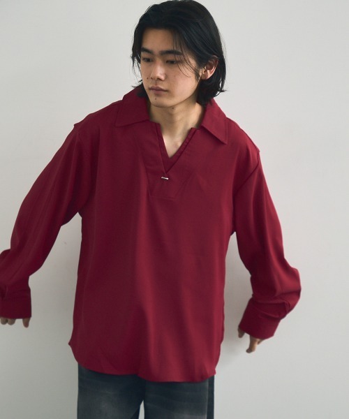 セール】Skipper long sleeve pullover shirt / スキッパー