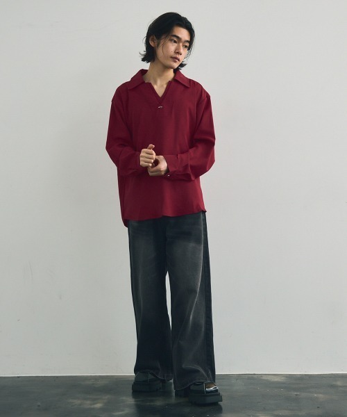 セール】Skipper long sleeve pullover shirt / スキッパー