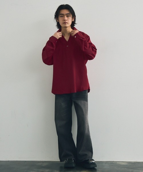 セール】Skipper long sleeve pullover shirt / スキッパー