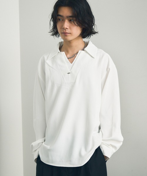 セール】Skipper long sleeve pullover shirt / スキッパー