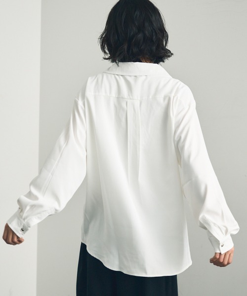 Shoowtime（ショウタイム）の「Skipper long sleeve pullover shirt / スキッパーロングスリーブプルオーバーシャツ（ポロシャツ・メンズ・ワインレッド/ホワイト/ブラック・MEDIUM/X-LARGE/LARGE）」の11枚目の写真