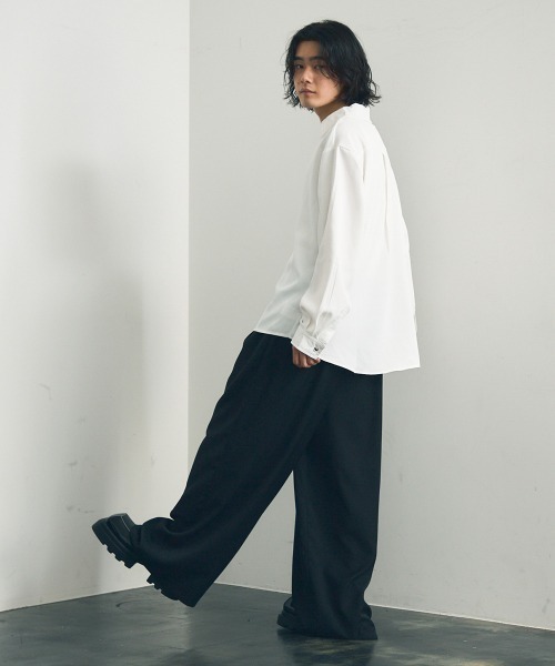 Shoowtime（ショウタイム）の「Skipper long sleeve pullover shirt / スキッパーロングスリーブプルオーバーシャツ（ポロシャツ・メンズ・ワインレッド/ホワイト/ブラック・MEDIUM/X-LARGE/LARGE）」の17枚目の写真