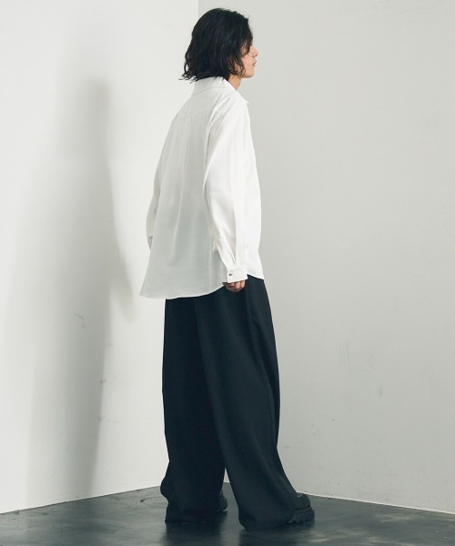 Shoowtime（ショウタイム）の「Skipper long sleeve pullover shirt / スキッパーロングスリーブプルオーバーシャツ（ポロシャツ・メンズ・ワインレッド/ホワイト/ブラック・MEDIUM/X-LARGE/LARGE）」の18枚目の写真