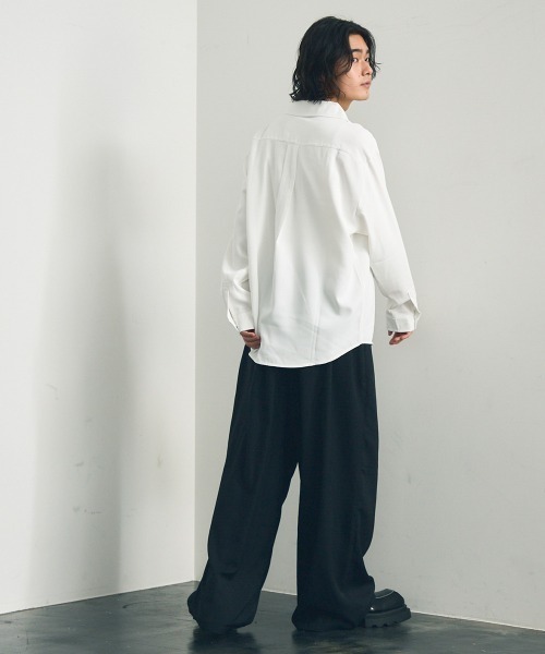 Shoowtime（ショウタイム）の「Skipper long sleeve pullover shirt / スキッパーロングスリーブプルオーバーシャツ（ポロシャツ・メンズ・ワインレッド/ホワイト/ブラック・MEDIUM/X-LARGE/LARGE）」の19枚目の写真