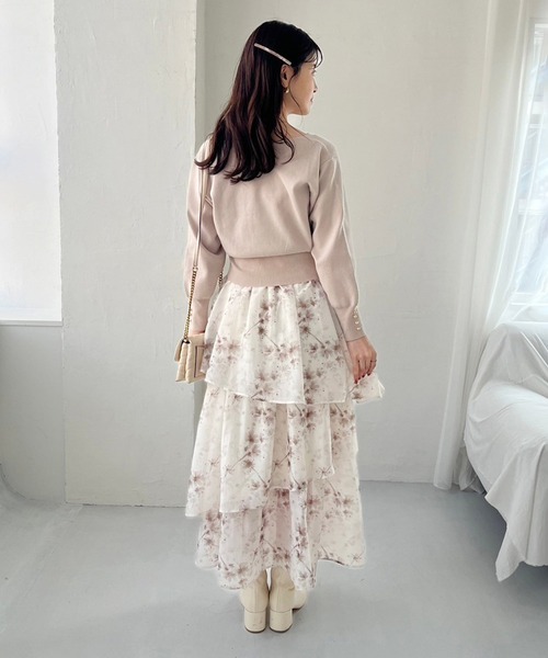 Cherie chuu（シェリーチュウ）の「【Cherie chuu】ブローチ付3wayニット（ニット/セーター・レディース・ベージュ/チャコールグレー/アイボリー・FREE）」の14枚目の写真