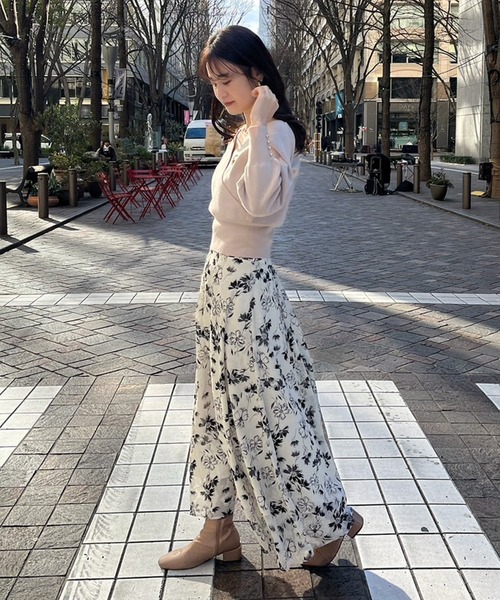 Cherie chuu（シェリーチュウ）の「【Cherie chuu】ブローチ付3wayニット（ニット/セーター・レディース・ベージュ/チャコールグレー/アイボリー・FREE）」の19枚目の写真