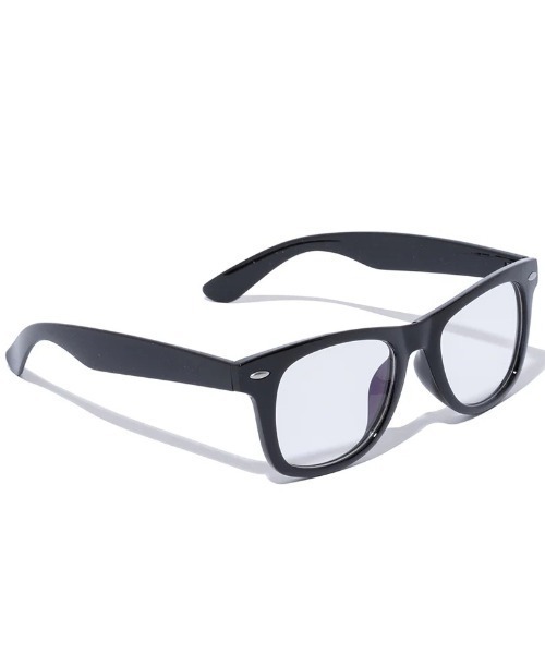 NEW ERA(ニューエラ)の「NEW ERA/ニューエラ サングラス ウェリントン スクエアレンズ シャイニーブラックフレーム ライトブルーレンズ 14518152(サングラス・メンズ・ブラック×ブルー・FREE)」の5枚目の写真