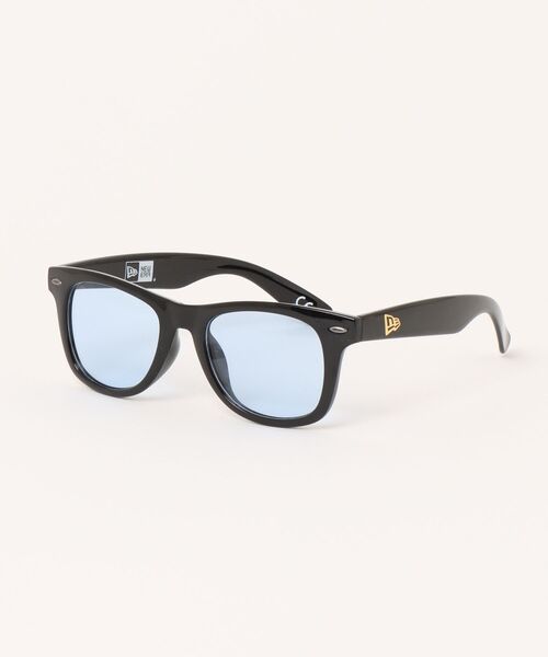 NEW ERA(ニューエラ)の「NEW ERA/ニューエラ サングラス ウェリントン スクエアレンズ シャイニーブラックフレーム ライトブルーレンズ 14518152(サングラス・メンズ・ブラック×ブルー・FREE)」の9枚目の写真