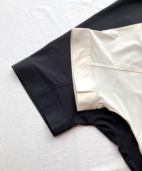 Q（キュー）の「ドルマンシャツ（シャツ/ブラウス・レディース・ブラック/アイボリー・MEDIUM）」の11枚目の写真