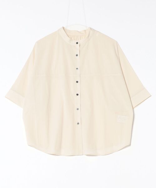 Q（キュー）の「ドルマンシャツ（シャツ/ブラウス・レディース・ブラック/アイボリー・MEDIUM）」の4枚目の写真