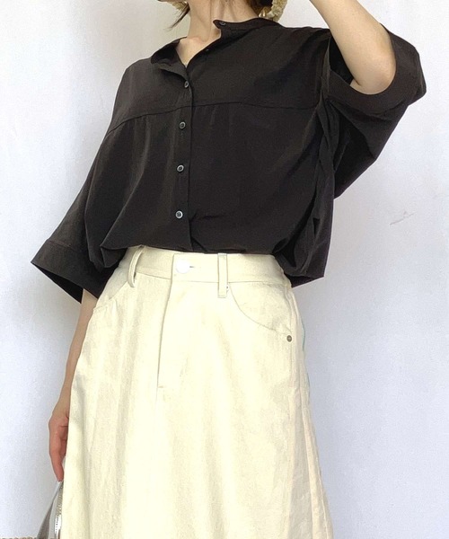 ドルマンシャツ KACCO シャツ 「ユニセックスアイテム」DRAPE DOLMAN SLEEVE BIG