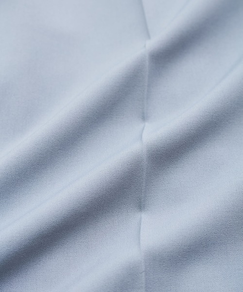 VIS（ビス）の「【新色追加】【防シワ/接触冷感】ベルトディテールタックワイドスラックスパンツ（スラックス・レディース・チャコールグレー/サックスブルー/ベージュ系その他2/ブラック/ライトグリーン・M/S/SS）」の16枚目の写真