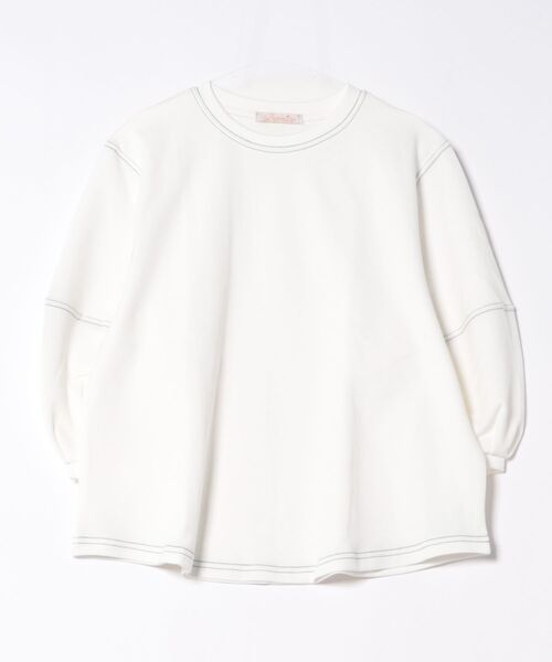 BANICO(バニコ)の「ステッチラインデザインTシャツ (SS)(Tシャツ/カットソー・レディース・ブラック/ホワイト・FREE)」の7枚目の写真